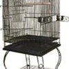 A&E Cage Company Economy Dome Top Bird Cage - Black - 20 X 20 X 58 In