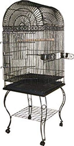 A&E Cage Company Economy Dome Top Bird Cage - Black - 20 X 20 X 58 In 3 A&E Cage Company Economy Dome Top Bird Cage - Black - 20 X 20 X 58 In