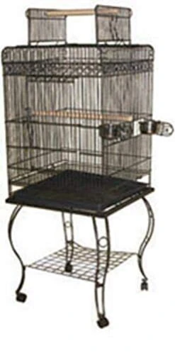 A&E Cage Company Economy Play Top Bird Cage - Platinum - 20 X 20 X 58 In