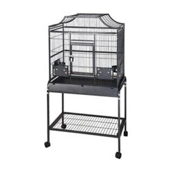 A&E Cage Company Elegant Style Flight Bird Cage With Stand - Black - 32 X 21 X 61 In