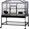 A&E Cage Company Elegant Style Flight Bird Cage With Stand - Platinum - 32 X 21 X 61 In -Bird pet supplies Sales ae cage company elegant style flight bird cage with stand platinum 32 x 21 x 61 in 635638