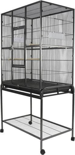 A&E Cage Company Flight Bird Cage With Stand - Black - 31 X 20 In 15 A&E Cage Company Flight Bird Cage With Stand - Black - 31 X 20 In -Bird pet supplies Sales ae cage company flight bird cage with stand black 31 x 20 in 138355