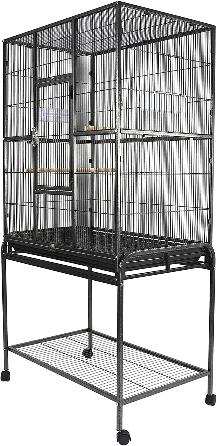 A&E Cage Company Flight Bird Cage With Stand - Black - 31 X 20 In 7 A&E Cage Company Flight Bird Cage With Stand - Black - 31 X 20 In - Image 5