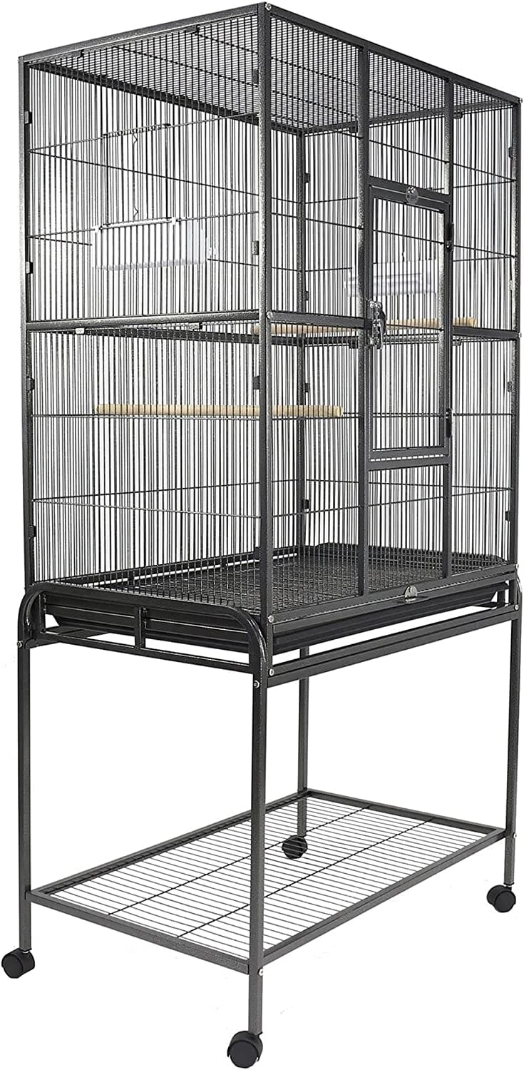 A&E Cage Company Flight Bird Cage With Stand - Black - 31 X 20 In 6 A&E Cage Company Flight Bird Cage With Stand - Black - 31 X 20 In - Image 4