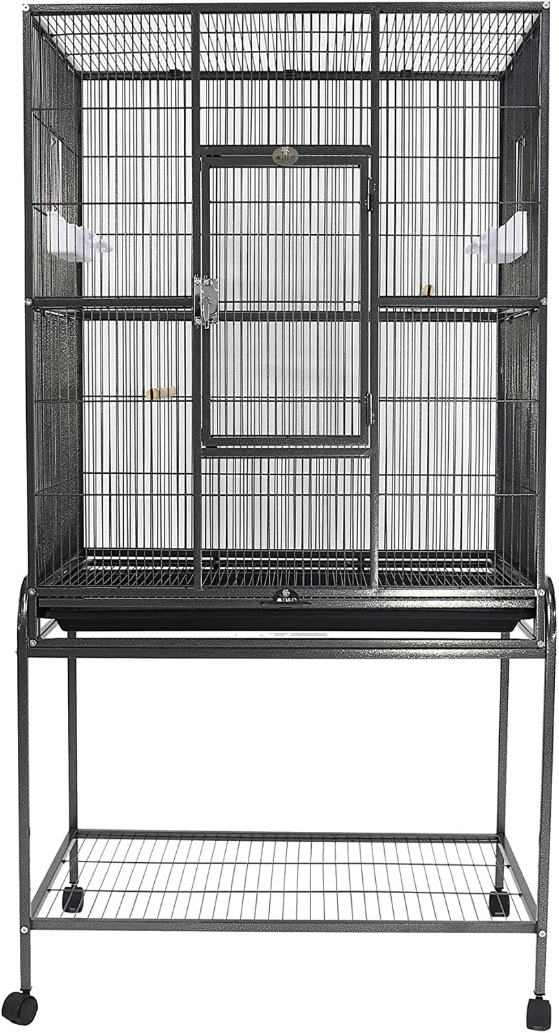 A&E Cage Company Flight Bird Cage With Stand - Black - 31 X 20 In 4 A&E Cage Company Flight Bird Cage With Stand - Black - 31 X 20 In - Image 2