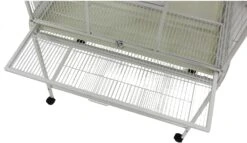 A&E Cage Company Flight Bird Cage With Stand - White - 31 X 20 In