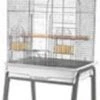 A&E Cage Company Open Flat Top Bird Cage With Removable Stand - Silver - 22 X 18 X 61 In -Bird pet supplies Sales ae cage company open flat top bird cage with removable stand silver 22 x 18 x 61 in 496572
