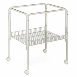A&E Cage Company Universal Stand For 18X18 And 18X14 Bird Cages - White - 28 In Tall - 2 Pack