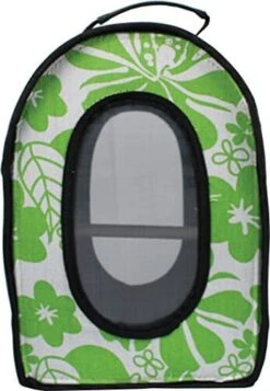A&E Cage Company Voyager Soft Sided Travel Bird Carrier - Green - Small - 14.5 X 10.5 X 7
