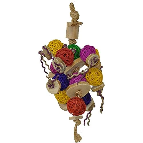 A&E Cage Happy Beaks Ball Thing Wood Bird Toy - 9 X 5 In 2 A&E Cage Happy Beaks Ball Thing Wood Bird Toy - 9 X 5 In -Bird pet supplies Sales ae cage happy beaks ball thing wood bird toy 9 x 5 in 949965