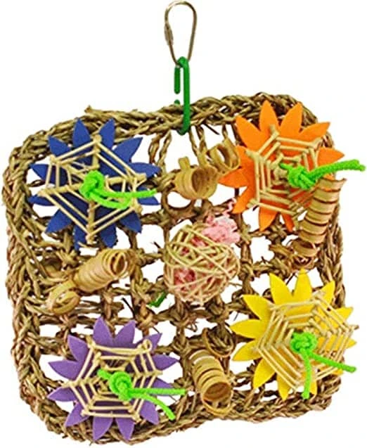 A&E Cage Happy Beaks Deluxe Vine Mat Bird Toy - 7 X 7 X 3 In 3 A&E Cage Happy Beaks Deluxe Vine Mat Bird Toy - 7 X 7 X 3 In