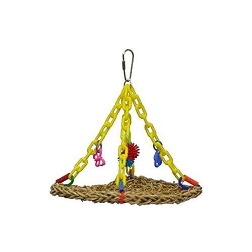 A&E Cage Happy Beaks Hanging Vine Mat Bird Toy - 9 X 7 X 6.5 In 3 A&E Cage Happy Beaks Hanging Vine Mat Bird Toy - 9 X 7 X 6.5 In