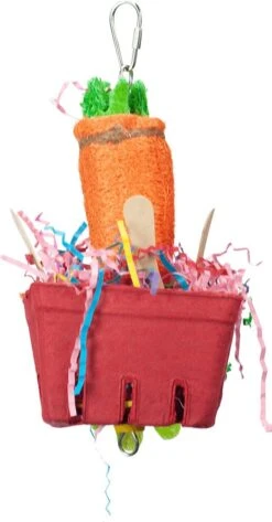 A&E Cage Happy Beaks The Veggie Basket Bird Toy - Medium