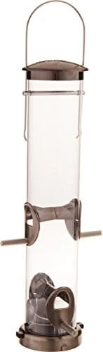 Aspects Quick-Clean Tube Type Feeders Mixed Seed - Brushed Nickel - 1.25 Qt Cap