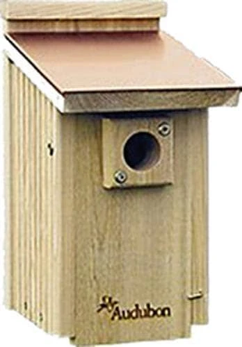Audubon Coppertop Cedar Bluebird Wild Bird House - Tan/Copper - 8.2 X 6.7 X 12.7 In 3 Audubon Coppertop Cedar Bluebird Wild Bird House - Tan/Copper - 8.2 X 6.7 X 12.7 In