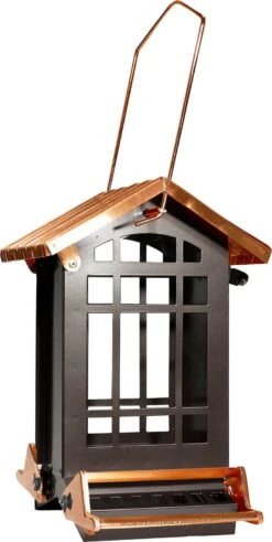Audubon Coppertop Collection Chateau Metal And Squirrel-proof Wild Bird Feeder - Copper - 7 Lbs Cap