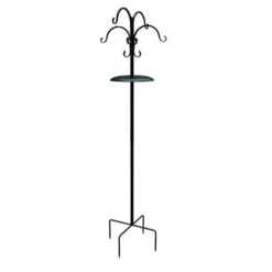 Audubon Deluxe Two Way Bird Station With Squirrel Baffle Wild Bird Accessories - Black - 90 In
