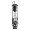 Audubon Dragonfly Squirrel-Resistant Tube Tubed Wild Bird Feeder - Gray - 2.5 Lbs Cap