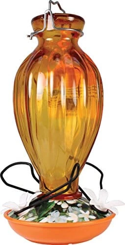 Audubon Fluted Glass Oriole Feeder - Orange - 20 Oz Cap - 4 Pack 3 Audubon Fluted Glass Oriole Feeder - Orange - 20 Oz Cap - 4 Pack