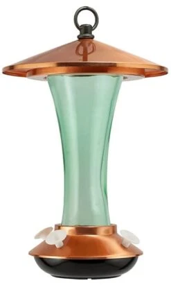 Audubon Mid-Century Coppertopâ® Hummingbird Feeder - 16 Oz Cap