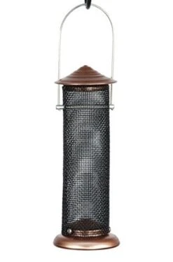Audubon Mini Thistle Seed Wild Bird Feeder - Copper - .5 Lbs Cap