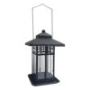 Audubon Mission Metal Lantern Seed Feeder Wild Bird Feeder - Black - 2 Lbs Cap
