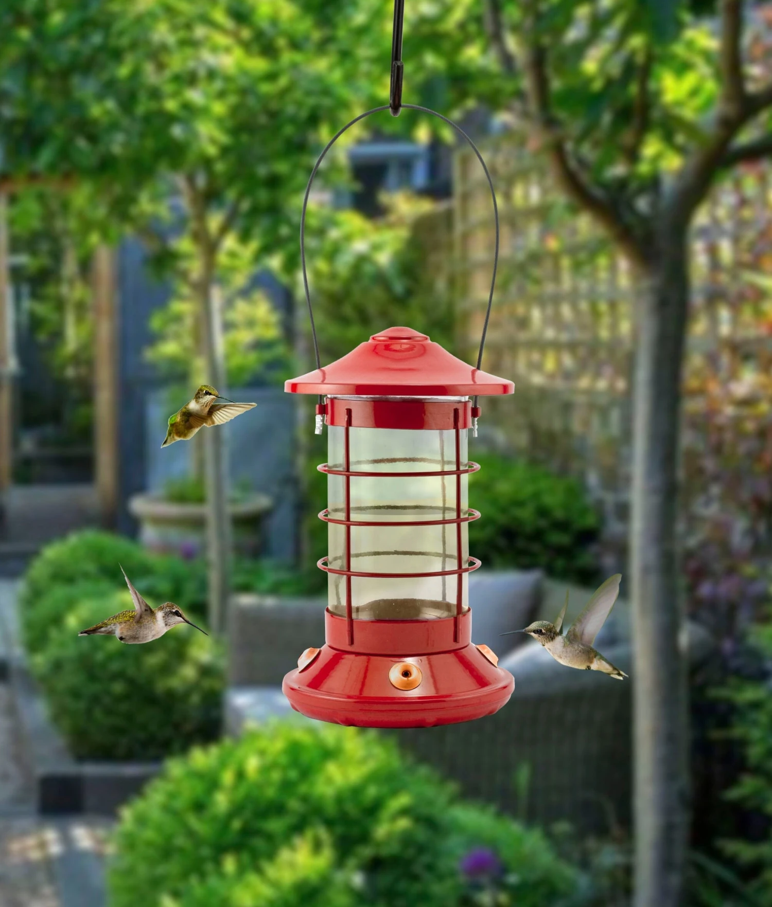 Audubon Modern Farmhouse Port Light Hummingbird Feeder - Red - 26 Oz 3 Audubon Modern Farmhouse Port Light Hummingbird Feeder - Red - 26 Oz