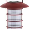 Audubon Modern Farmhouse Solar Light Hummingbird Feeder - Red - 24 Oz Cap