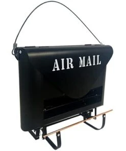Audubon Modern Farmhouse Squirrel Resistant Air Mail FDR Wild Bird Feeder - Black - 5 Lbs Cap