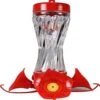 Audubon Swirl Glass Hummingbird Feeder - Red/Clear - 8 Oz Cap - 4 Pack -Bird pet supplies Sales audubon swirl glass hummingbird feeder redclear 8 oz cap 4 pack 587976