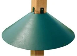 Audubon Wrap Around 4 X 4 Post Mount Baffle Wild Bird Accessories - Green - 22 In