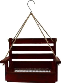 Backyard Essentials Hanging Porch Swing Wild Bird Feeder - Red - 4.63 X 8.36 X 5.75 -Bird pet supplies Sales backyard essentials hanging porch swing wild bird feeder red 463 x 836 x 575 128593