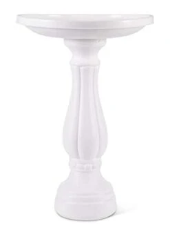 Bloem Bloem Promo Birdbath Wild Bird Pedestal Bath - White - 17 In - 6 Pack