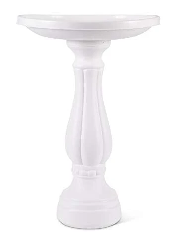 Bloem Bloem Promo Birdbath Wild Bird Pedestal Bath - White - 17 In - 6 Pack 3 Bloem Bloem Promo Birdbath Wild Bird Pedestal Bath - White - 17 In - 6 Pack