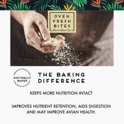 Caitec Oven Fresh Bites Medium Parrot Bird Food - 15 Lb Bag