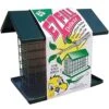 C&S E-Z Fill Snak Or Suet Feeder With Roof & Platform Wild Bird Feeder - Green - 8 X 10.75 X 7.4 In