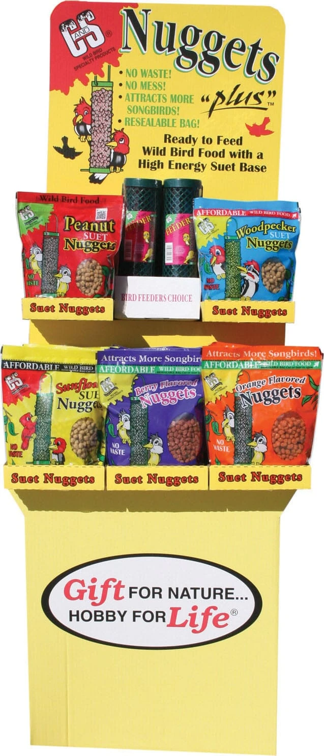 C&S Suet Nuggets & Feeder Display Wild Bird Food - 38 Count 3 C&S Suet Nuggets & Feeder Display Wild Bird Food - 38 Count
