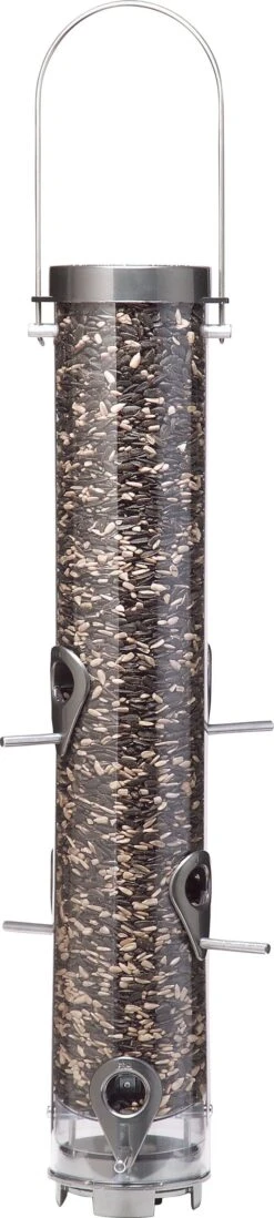 Droll Yankees Classic B-Series Sunflower Tube Type Feeder Mixed Seed - Clear - 2.5 Lbs Cap