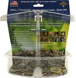 Droll Yankees Observer Window Seed Wild Bird Feeder - Clear - .5 Lbs Cap