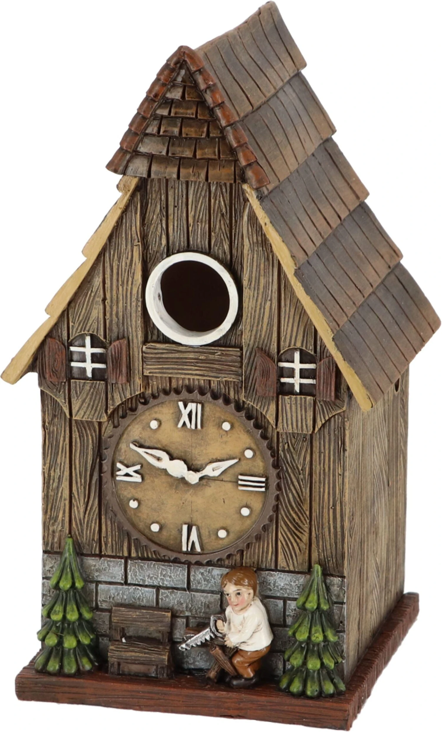 Esschert Design Cuckoo Clock Birdhouse - Brown/Resin - 5.7 X 5.2 X 9.9 In 3 Esschert Design Cuckoo Clock Birdhouse - Brown/Resin - 5.7 X 5.2 X 9.9 In