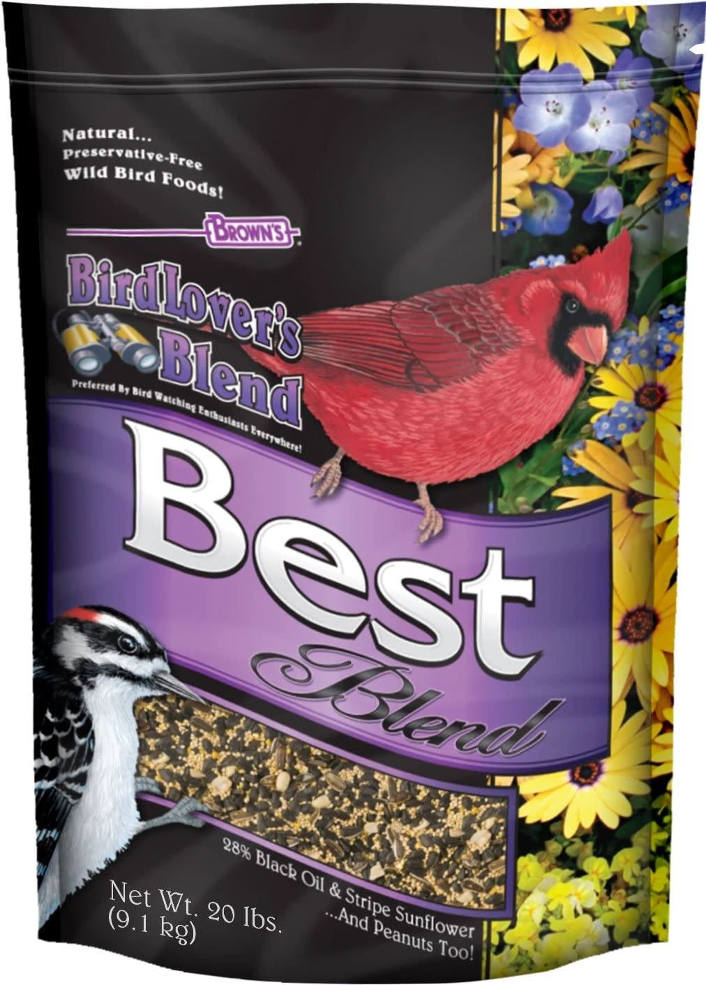 F.M. Brown's Birdluver's Best Blend Bird Food - 20 Lb Bag 3 F.M. Brown's Birdluver's Best Blend Bird Food - 20 Lb Bag