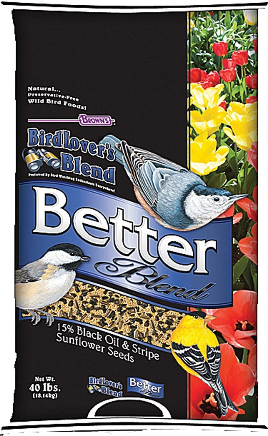 F.M. Brown's Birdluver's Better Blend Bird Food - 40 Lb Bag 3 F.M. Brown's Birdluver's Better Blend Bird Food - 40 Lb Bag