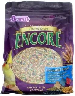F.M. Brown's Encore Premium Cockatiel Bird Food - 5 Lb Bag