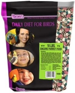 F.M. Brown's Encore Premium Parrot Bird Food - 18 Lb Bag