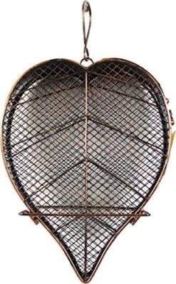 Heath Leaf Mesh Wild Bird Feeder - Copper - 1 Lb Cap