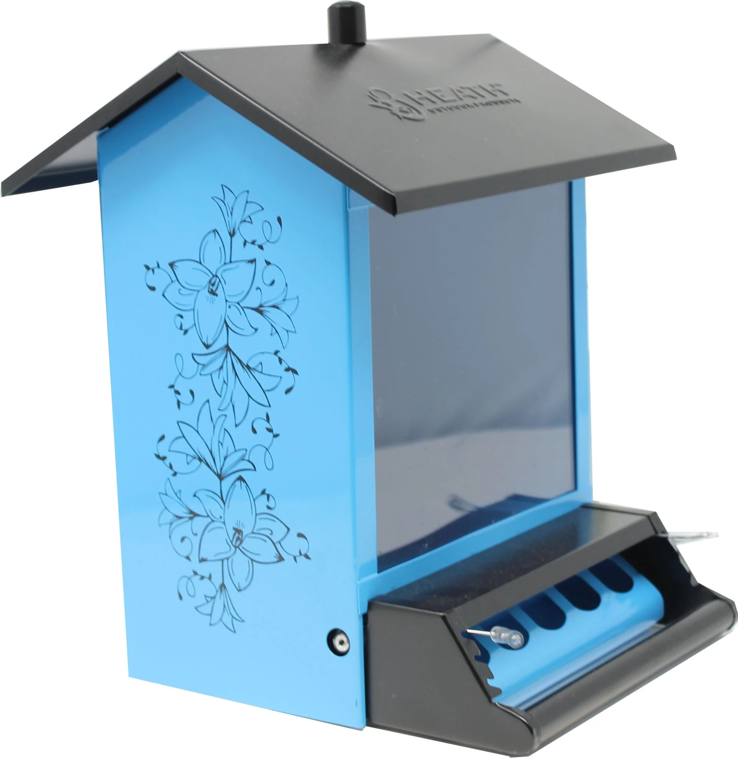 Heath Squirrel Resistant And Metal Wild Bird Feeder - Blue - 5 Lbs Cap 3 Heath Squirrel Resistant And Metal Wild Bird Feeder - Blue - 5 Lbs Cap