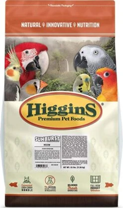Higgins Gourmet Diets Macaw Bird Food - 25 Lbs