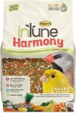 Higgins Intune Natural Harmony Canary And Finch Bird Food - 2 Lbs
