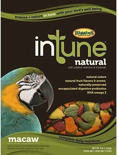 Higgins Intune Natural Macaw Bird Food - 18 Lbs 3 Higgins Intune Natural Macaw Bird Food - 18 Lbs