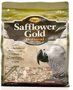 Higgins Safflower Gold Natural Parrot Bird Food - 25 Lbs